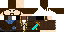 Minecraft skin texture, 64x32 legacy pixels