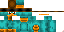 Minecraft skin texture, 64x32 legacy pixels