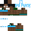 Minecraft skin texture, 64x64 pixels