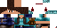 Minecraft skin texture, 64x32 legacy pixels