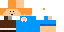 Minecraft skin texture, 64x32 legacy pixels
