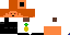 Minecraft skin texture, 64x32 legacy pixels