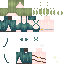 Blue Minecraft skin texture, 64x64 pixels