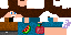 Minecraft skin texture, 64x32 legacy pixels
