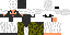 Minecraft skin texture, 64x32 legacy pixels