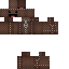 Brown Minecraft skin texture, 64x64 pixels