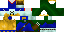 Minecraft skin texture, 64x32 legacy pixels