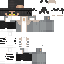 Gray orange Minecraft skin texture, 64x64 pixels