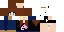 Minecraft skin texture, 64x32 legacy pixels