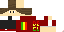 Minecraft skin texture, 64x32 legacy pixels