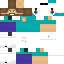 Minecraft skin texture, 64x64 pixels