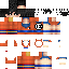 Minecraft skin texture, 64x64 pixels
