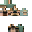 Minecraft skin texture, 64x64 pixels