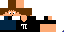Minecraft skin texture, 64x32 legacy pixels
