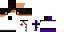 Minecraft skin texture, 64x32 legacy pixels