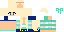 Minecraft skin texture, 64x32 legacy pixels