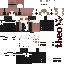 Red Minecraft skin texture, 64x64 pixels