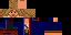 Minecraft skin texture, 64x32 legacy pixels