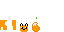 Orange Minecraft skin texture, 64x32 legacy pixels