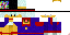 Minecraft skin texture, 64x32 legacy pixels