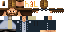 Minecraft skin texture, 64x32 legacy pixels