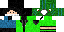 Minecraft skin texture, 64x32 legacy pixels