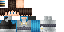 Minecraft skin texture, 64x32 legacy pixels