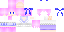 Minecraft skin texture, 64x32 legacy pixels