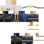 Minecraft skin texture, 64x64 pixels