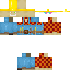 Minecraft skin texture, 64x64 pixels