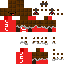 Brown Minecraft skin texture, 64x64 pixels