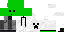 Minecraft skin texture, 64x32 legacy pixels