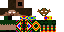 Minecraft skin texture, 64x32 legacy pixels