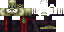 Minecraft skin texture, 64x32 legacy pixels