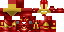 Minecraft skin texture, 64x32 legacy pixels