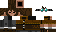 Minecraft skin texture, 64x32 legacy pixels
