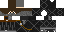 Minecraft skin texture, 64x32 legacy pixels