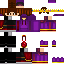 Minecraft skin texture, 64x64 pixels