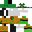 Minecraft skin texture, 64x64 pixels