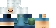 Minecraft skin texture, 64x32 legacy pixels