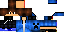 Minecraft skin texture, 64x32 legacy pixels