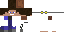 Minecraft skin texture, 64x32 legacy pixels