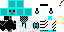 Minecraft skin texture, 64x32 legacy pixels