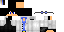 Minecraft skin texture, 64x32 legacy pixels