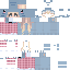 Minecraft skin texture, 64x64 pixels