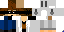 Minecraft skin texture, 64x32 legacy pixels