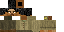 Minecraft skin texture, 64x32 legacy pixels