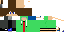 Minecraft skin texture, 64x32 legacy pixels