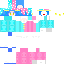 Minecraft skin texture, 64x64 pixels