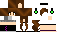 Minecraft skin texture, 64x32 legacy pixels